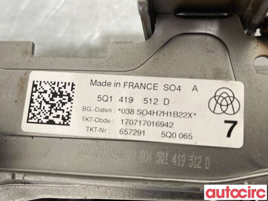 Rattaksel til VW Golf Sportsvan 2014-2018 (VOLKSWAGEN|5Q1419512K|5Q1419512D|5Q1419512L)