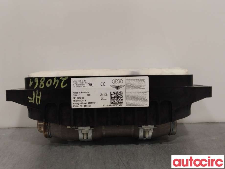 Airbag passasjer til Audi A7 2010-2014 (Type I, Fase 1) (AUDI|4G8880204E)