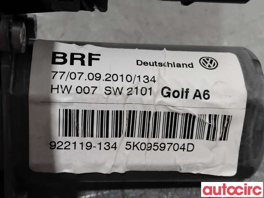 Ruteheis høyre bak til VW Golf VI 2008-2012 (VOLKSWAGEN|5K0959704D|922119-134|5K0959704C)