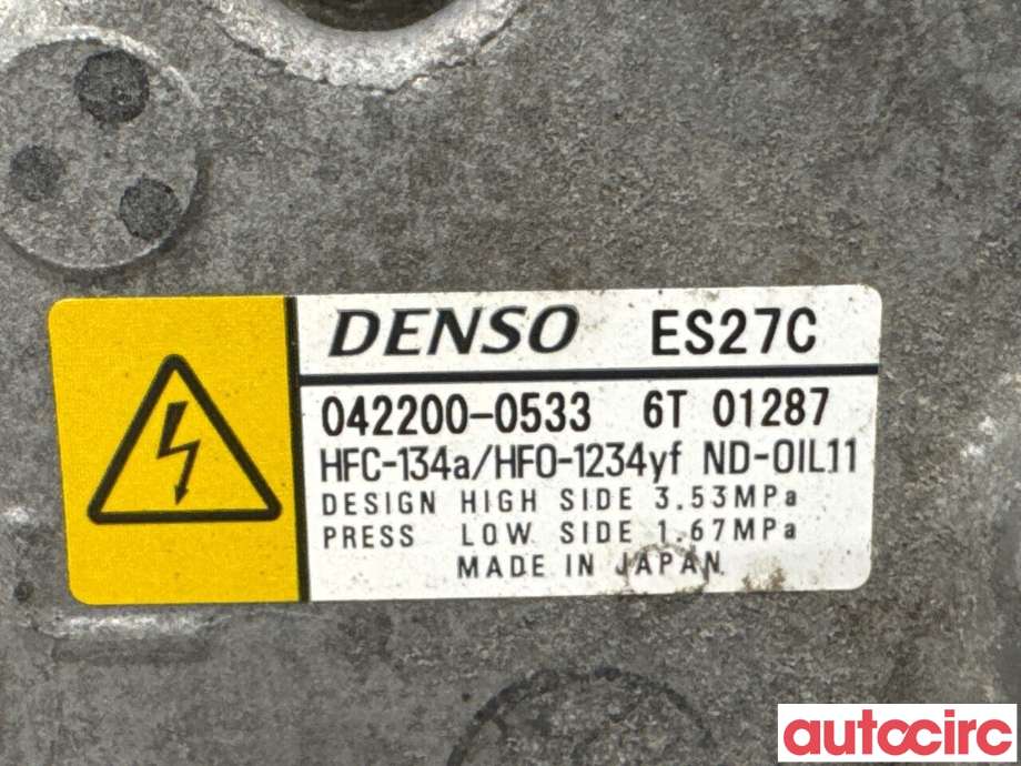 Aircondition kompressor til Toyota RAV4 2016-2019 (Type IV, Fase 2)  (TOYOTA|8837033030|042200-0533|)