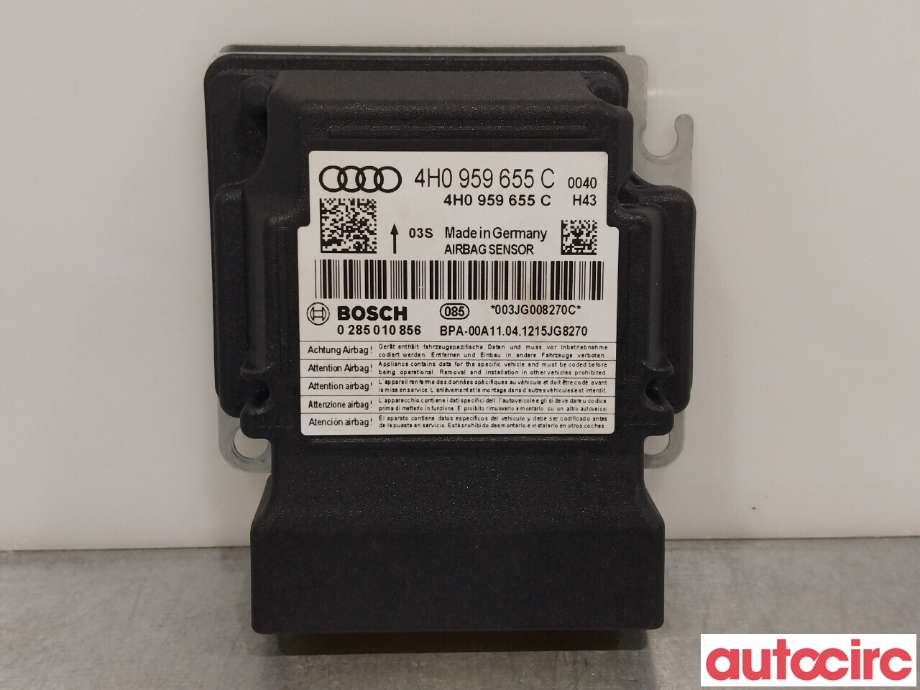 Airbag elektronikk til Audi A6, 2011-2014 (Type IV, Fase 1) (C7) (C7) (AUDI|4H0959655C)