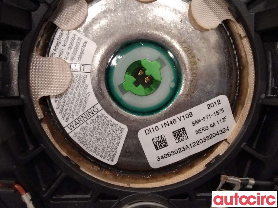 Airbag rattpute til Ford Focus 2011-2014 (Type III, Fase 1)  (FORD|1787154|AM51-R042B85-BF3ZHE)