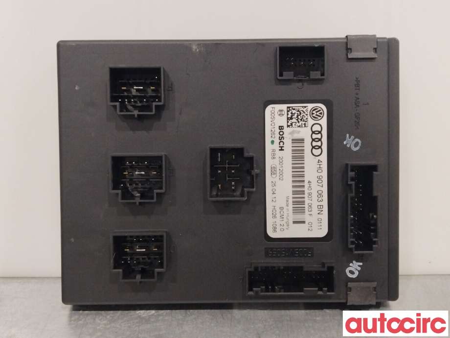 Styreenhet comfort (BCM) til Audi A6, 2011-2014 (Type IV, Fase 1) (C7) (C7) (AUDI|4H0907063CG)