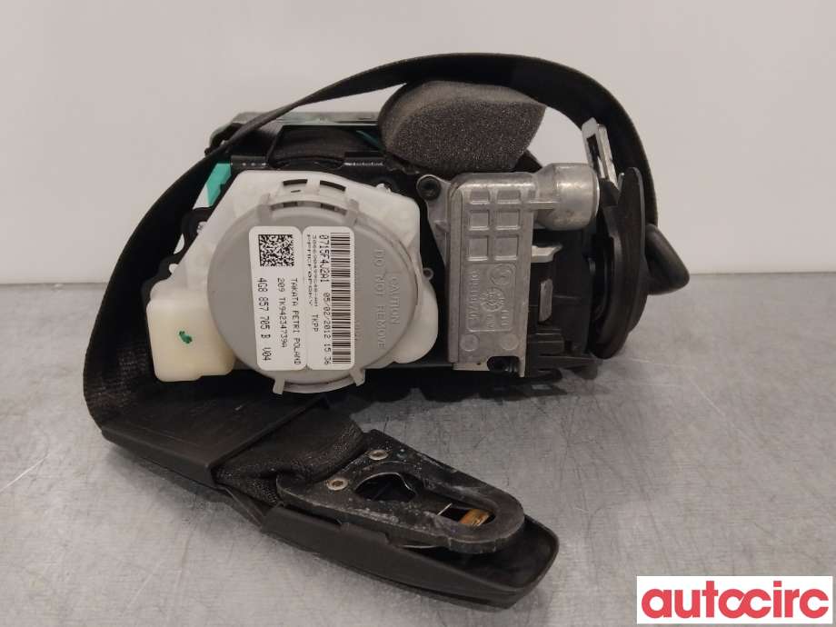Sikkerhetsbelte foran venstre til Audi A6, 2011-2014 (Type IV, Fase 1) (C7) (C7) (AUDI|4G8857705B)