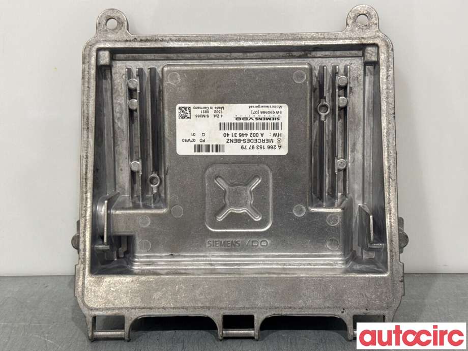 Styreenhet motor til Mercedes B-Klasse 2008-2011 (Fase 2) (W245) (W245) (MERCEDES|A0024463340|5WK90966|A2661539779)