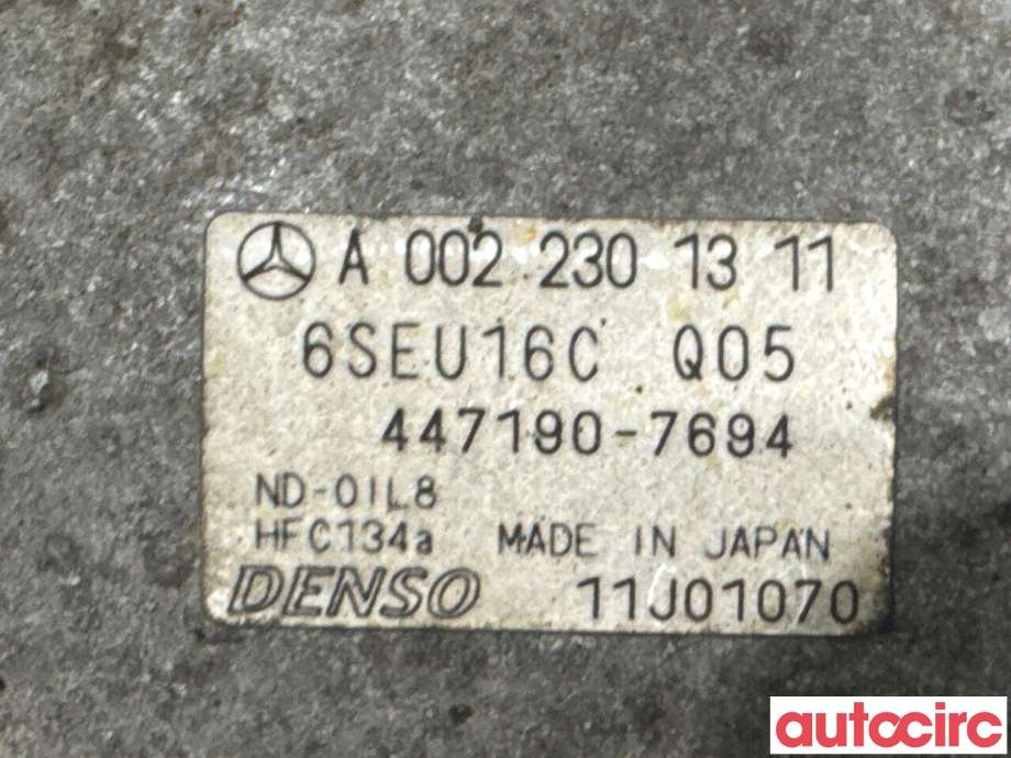 Aircondition kompressor til Mercedes B-Klasse 2008-2011 (Fase 2) (W245) (W245) (MERCEDES|A0022304711|447190-7694|A0022301311)