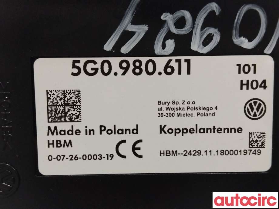 Diverse deler til VW Passat 2015-2019 (Fase 1) (B8) (B8) (VOLKSWAGEN|3G1864263|)