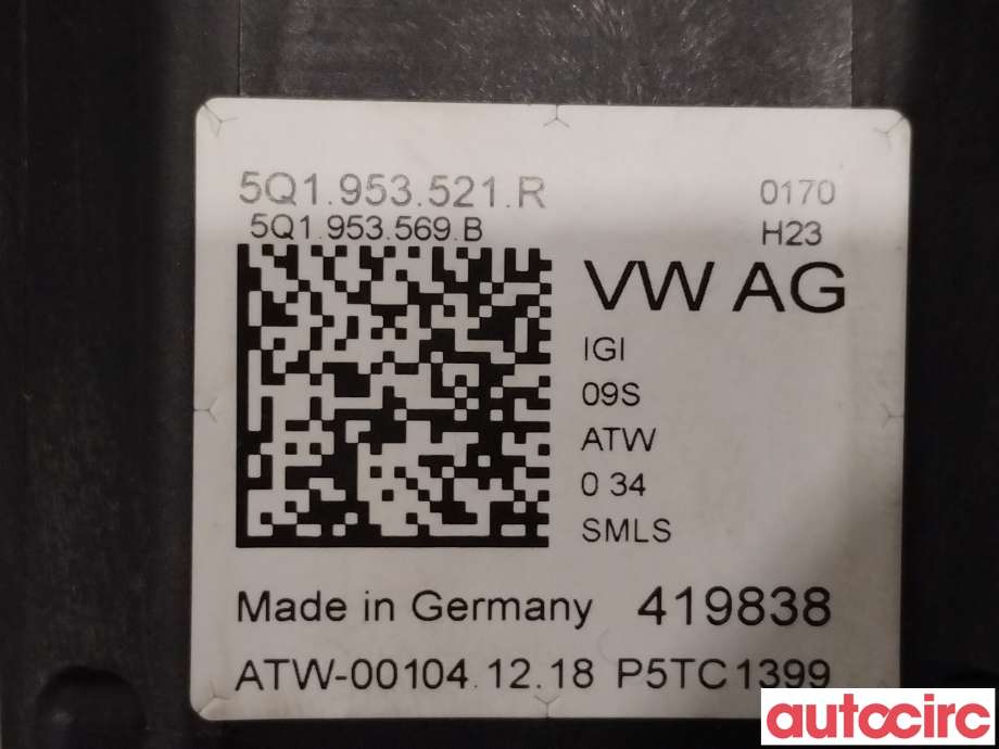 Bryter combi til VW Passat 2015-2019 (Fase 1) (B8) (B8) (VOLKSWAGEN|5Q1953521R)