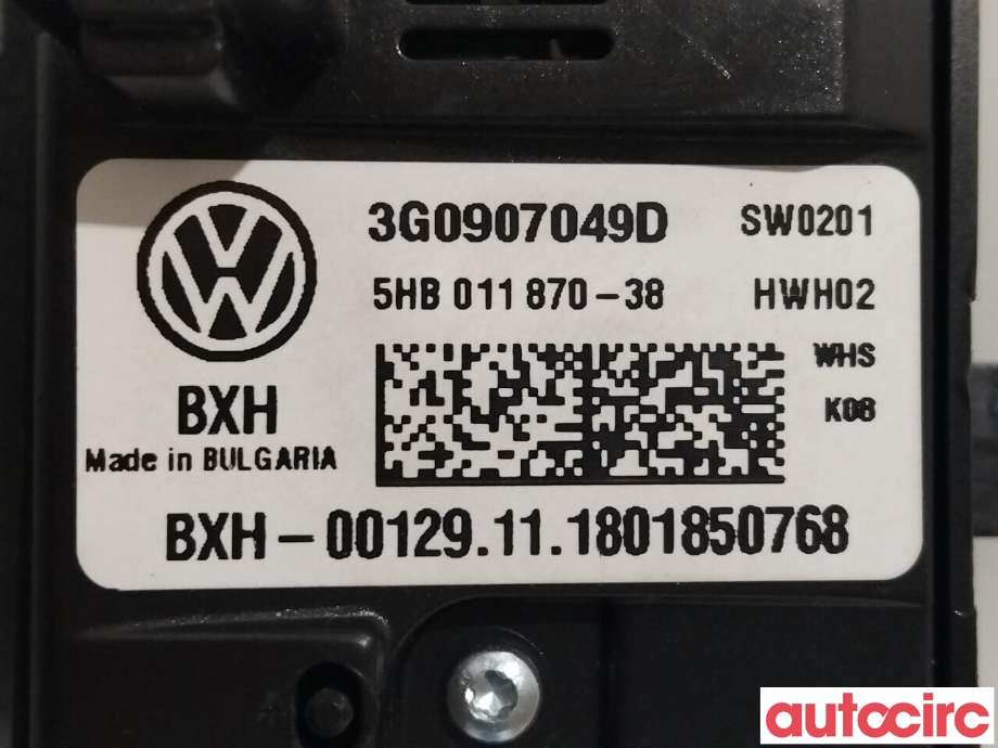 Varmeapparat betjening til VW Passat 2015-2019 (Fase 1) (B8) (B8) (VOLKSWAGEN|3G0907049D)