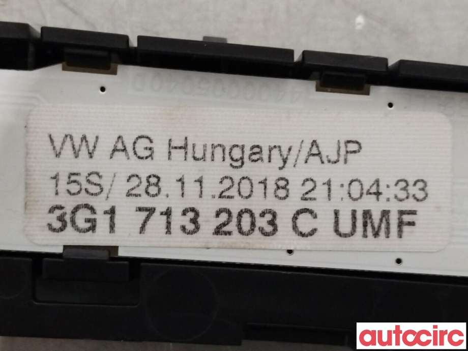 Diverse deler til VW Passat 2015-2019 (Fase 1) (B8) (B8) (VOLKSWAGEN|3G1713203C)