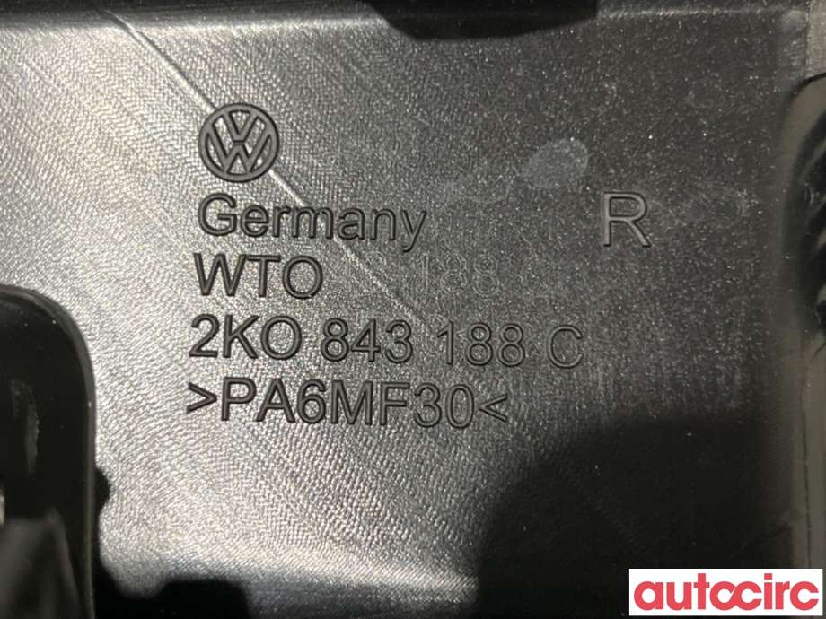 Dørhåndtak inv høyre til VW Caddy 2015-2020 (Type III, Fase 3)  (VOLKSWAGEN|7E0843642B||2K0843188C)