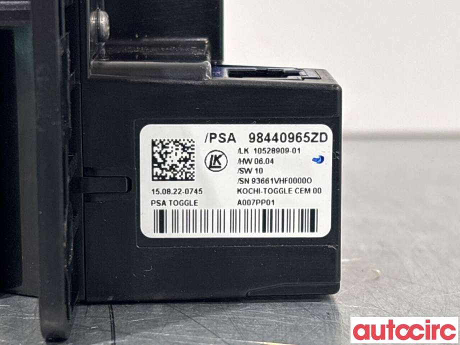Girstang/girvelger automat til Peugeot 208 2019-->> (Type II) (PEUGEOT|98440965ZD)