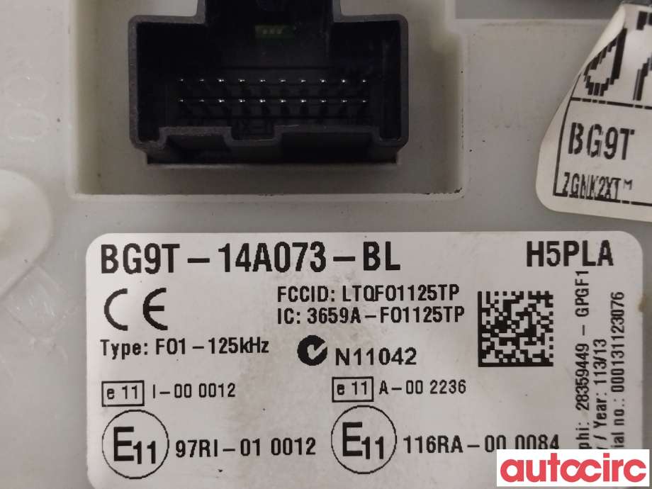 Sikringsboks til Ford Mondeo 2011-2014 (Type IV, Fase 2)  (FORD|BG9T-14A073-CM|BG9T-14A073-BL)