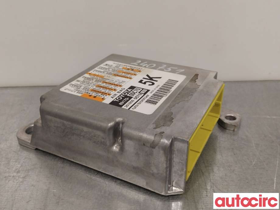 Airbag elektronikk til Toyota Yaris 2014-2020 (Type III, Fase 2)  (TOYOTA|891700DC70)