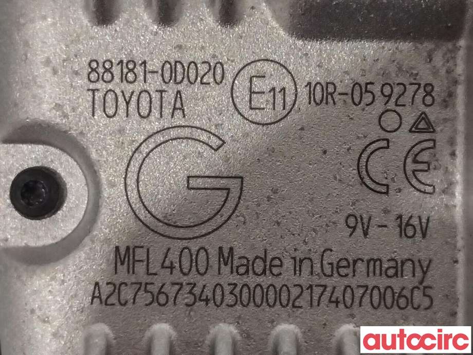 Kamera til Toyota Yaris 2014-2020 (Type III, Fase 2)  (TOYOTA|881810D020)
