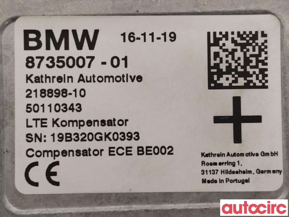 Antenne forsterker til BMW 5-Serie 2017-->> (G30/G31) (G30/G31) (BMW|84108735007)