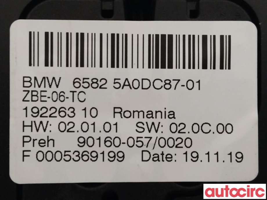 Bryter diverse til BMW 5-Serie 2017-->> (G30/G31) (G30/G31) (BMW|65825A3B1E2|65825A0DC87)