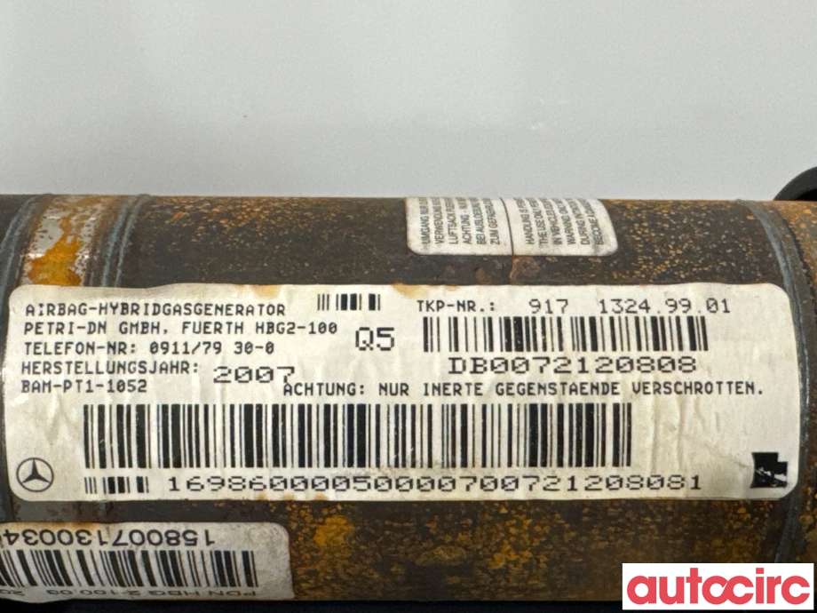 Airbag passasjer til Mercedes A-Klasse 2005-2012 (W169) (W169) (MERCEDES|A1698600005||A1698600600)