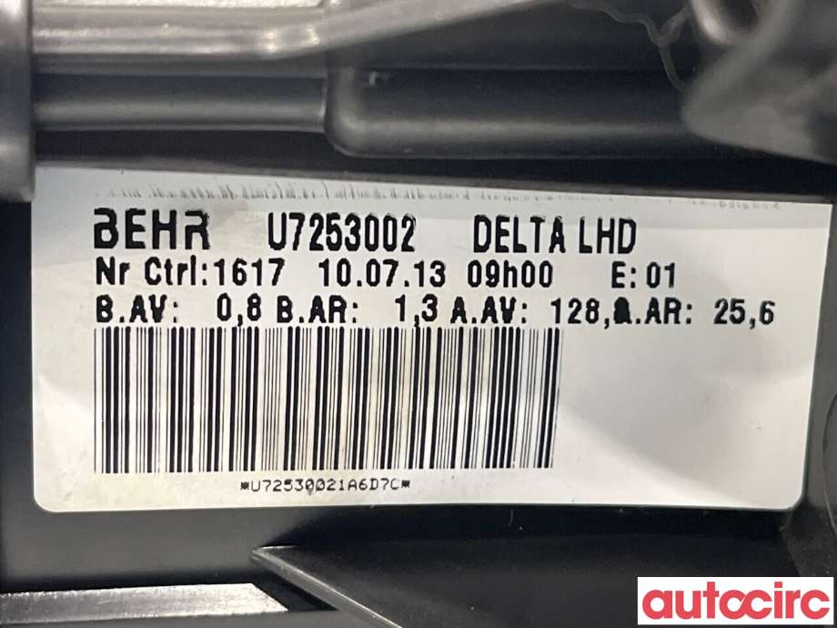 Varmeapparat motor til Opel Astra J 2010-2015  (OPEL|13276230|U7253002)