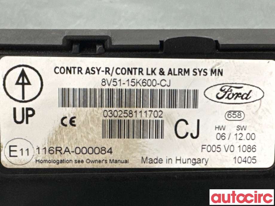 Styreenhet diverse til Ford Fiesta 2008-2012 (Type VI, Fase 1)  (FORD|1741770||8V51-15K600-CJ)