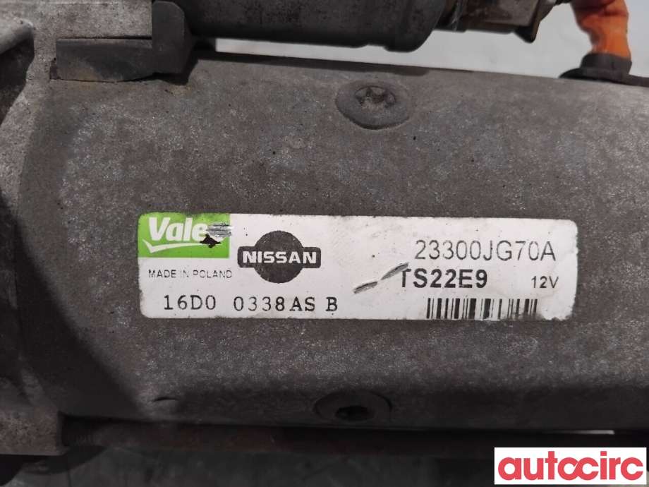 Starter diesel til Nissan X-Trail 2007-2014 (T31) (T31) (NISSAN|23300JG70A|TS22E9|23300JG70B)
