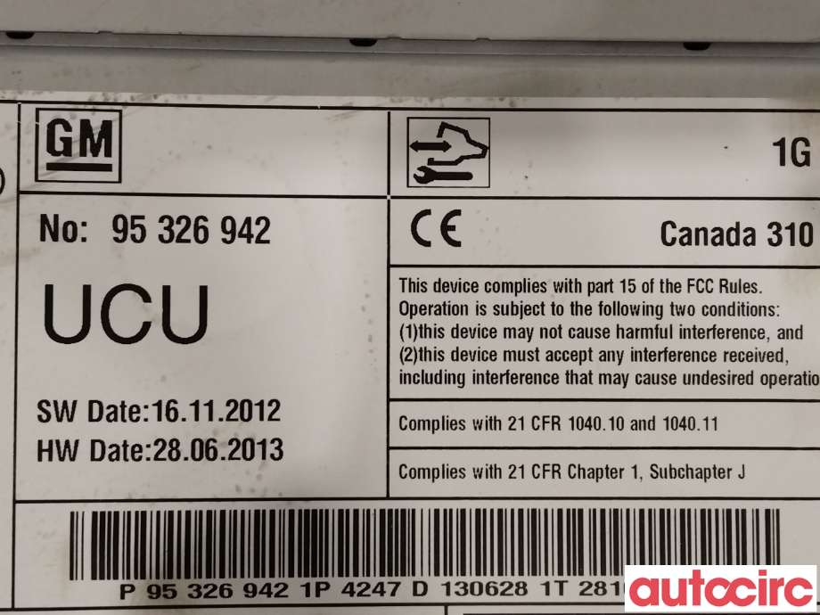 Bilstereo til Opel Astra J 2010-2015 (OPEL|13490271|95326942)