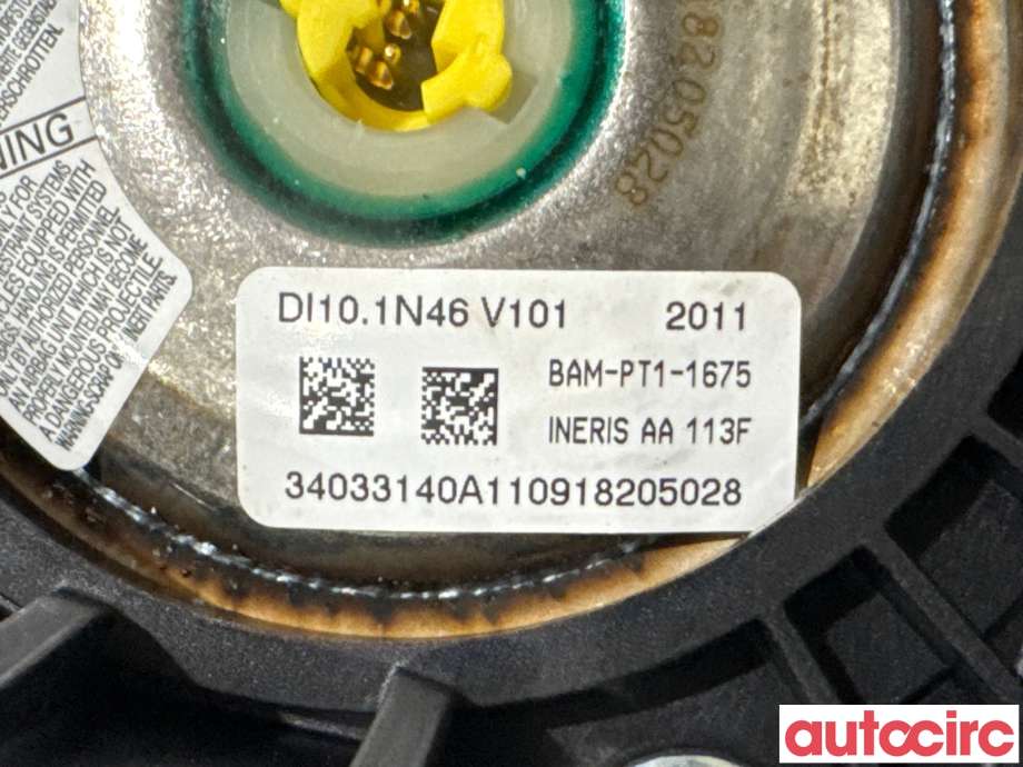Airbag rattpute til Ford Fiesta 2008-2012 (Type VI, Fase 1)  (FORD|2016580|)
