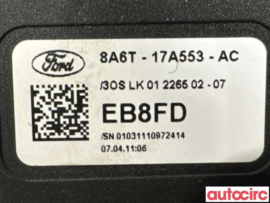 Bryter visker til Ford Fiesta 2008-2012 (Type VI, Fase 1) (FORD|1537625|EB8FD|8A6T-17A553-AC)