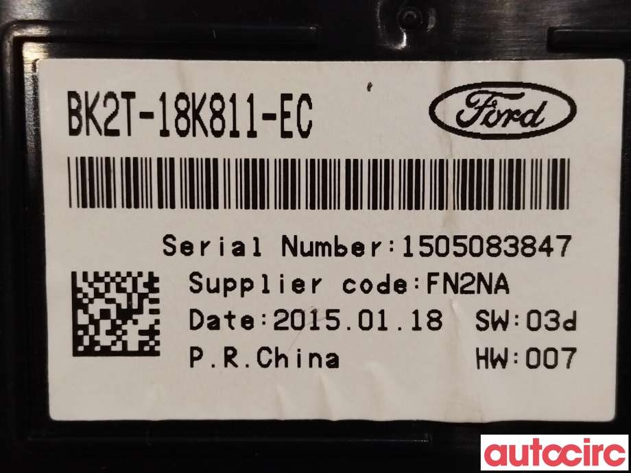 Bryter diverse til Ford Transit Connect 2013-2018 Type II, Fase 1  (FORD|2013323||BK2T-18K811-EC)