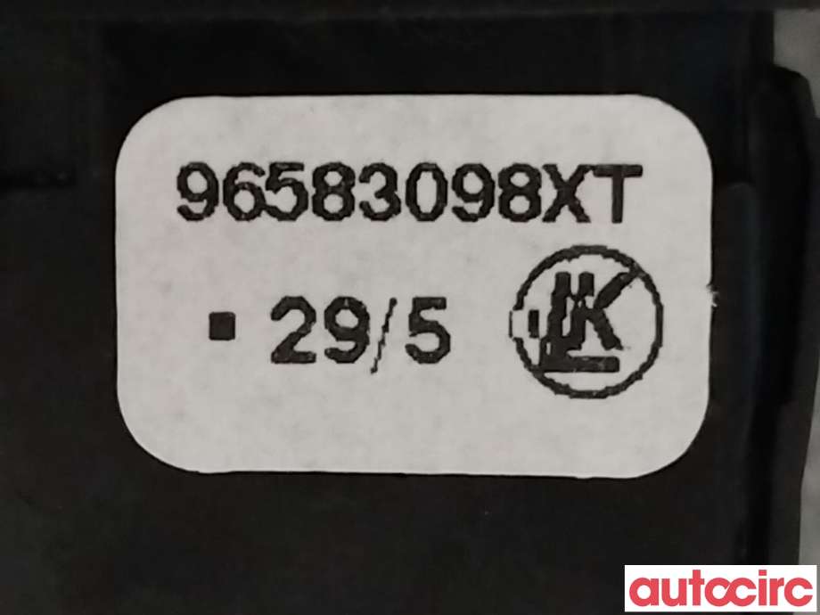 Bryter diverse til Citroën Berlingo 2015-2019 (Type II, Fase 2)  (CITROEN|6490E6|96583098XT)
