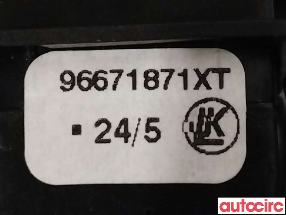 Bryter diverse til Citroën Berlingo 2015-2019 (Type II, Fase 2)  (CITROEN|96671871XT|)