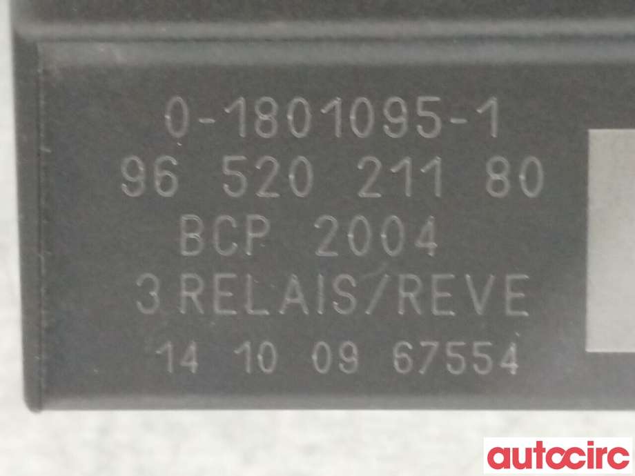 Styreenhet diverse til Citroën Berlingo 2015-2019 (Type II, Fase 2)  (CITROEN|6500EJ|0-1801095-1|9652021180)