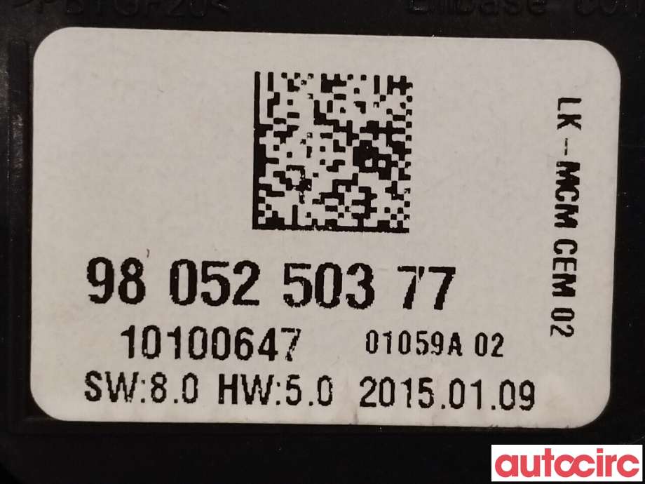 Bryter Antispinn til Citroën Berlingo 2015-2019 (Type II, Fase 2) (CITROEN|454948|9805250377)