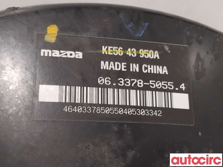 Bremsekraft-forsterker til Mazda CX-5 2012-2017 (Type I)  (MAZDA|KEY6-43-80Z|063378-50554|KE5643950A)
