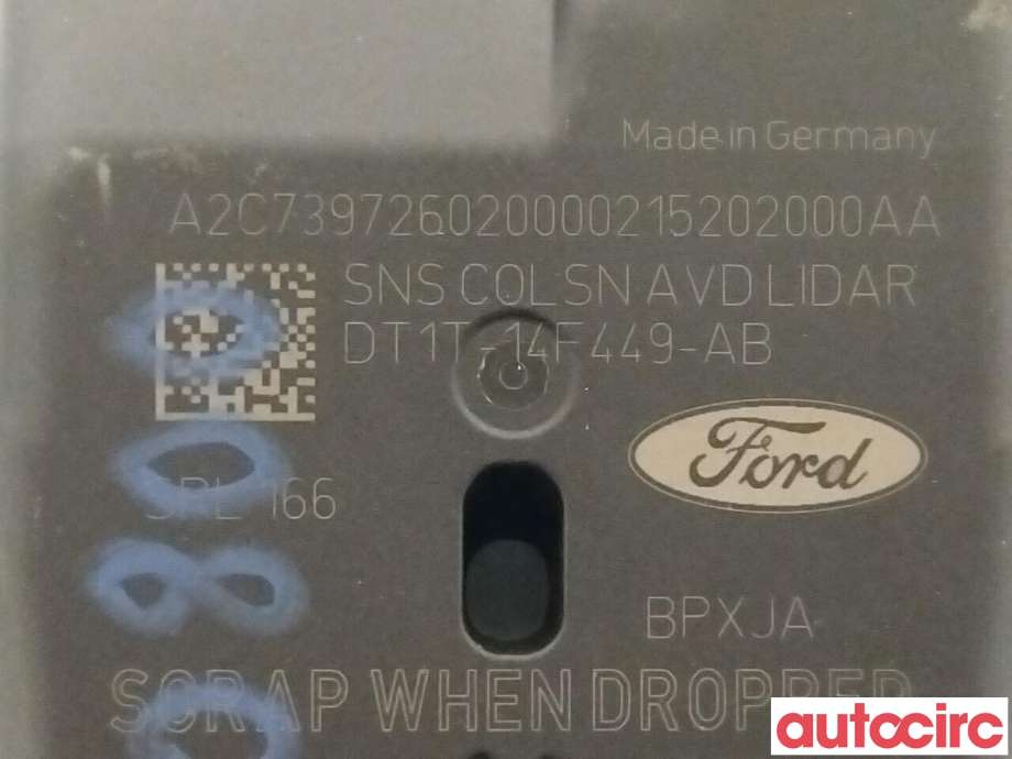Sensor radar til Ford Transit Connect 2013-2018 Type II, Fase 1  (FORD|1826081|DT1T14F449AB)