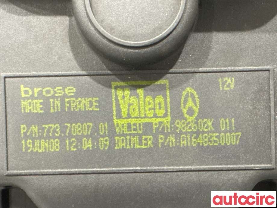Varmeapparat motor til Mercedes ML 2005-2011 (W164) (W164) (MERCEDES|A1648350507|982602K|A1648350007)