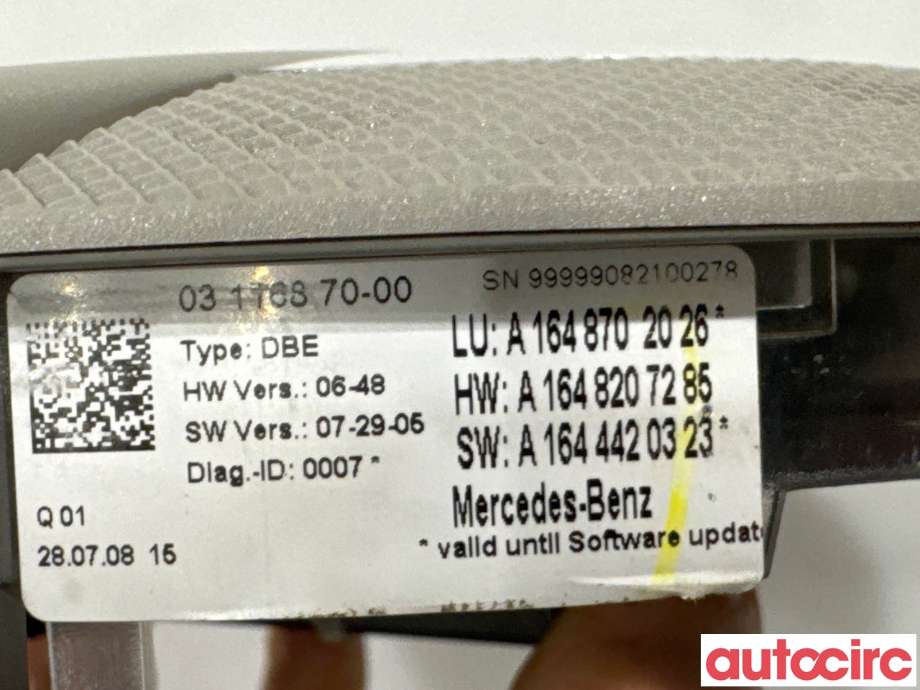 Taklyspanel til Mercedes ML 2005-2011 (W164) (W164) (MERCEDES|A1648703826|)