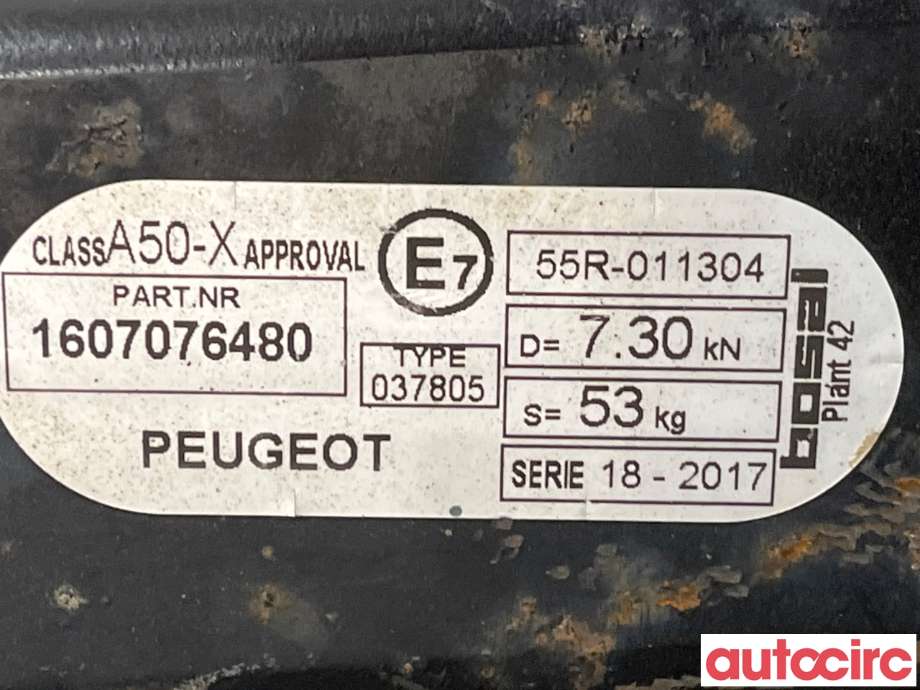 Hengerfeste til Peugeot 2008 2013-2019 (Type I) (PEUGEOT|NO NR||1607076480)