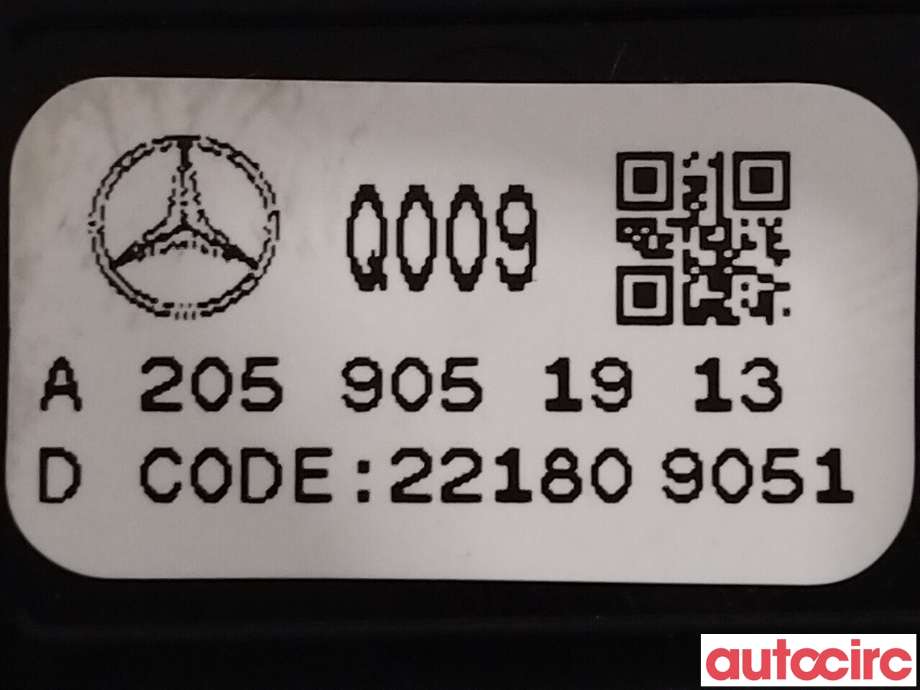 Bryter diverse til Mercedes EQC 2019-->>  (MERCEDES|A2059051913)