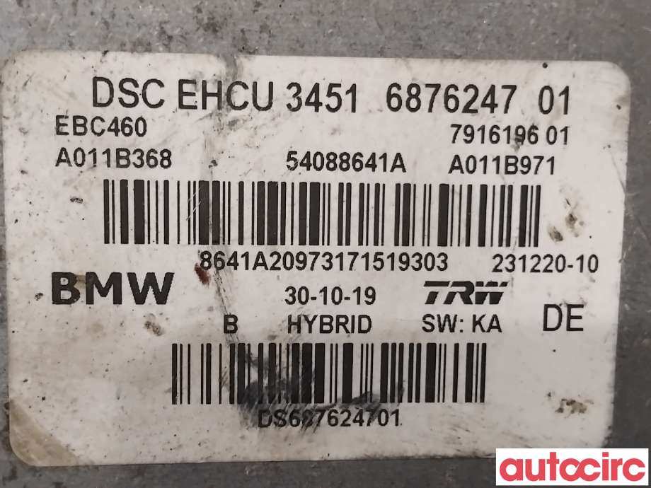 ABS sentral til BMW 5-Serie 2017-->> (G30/G31) (G30/G31) (BMW|34515A36093|54088614A|34516876247)