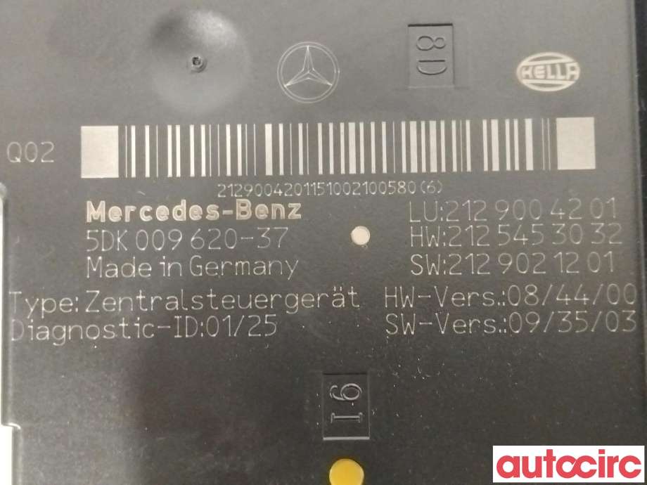 Styreenhet batteri til Mercedes E-Klasse 2009-2013 (Fase 1) (W212) (W212) (MERCEDES|A2129004201)