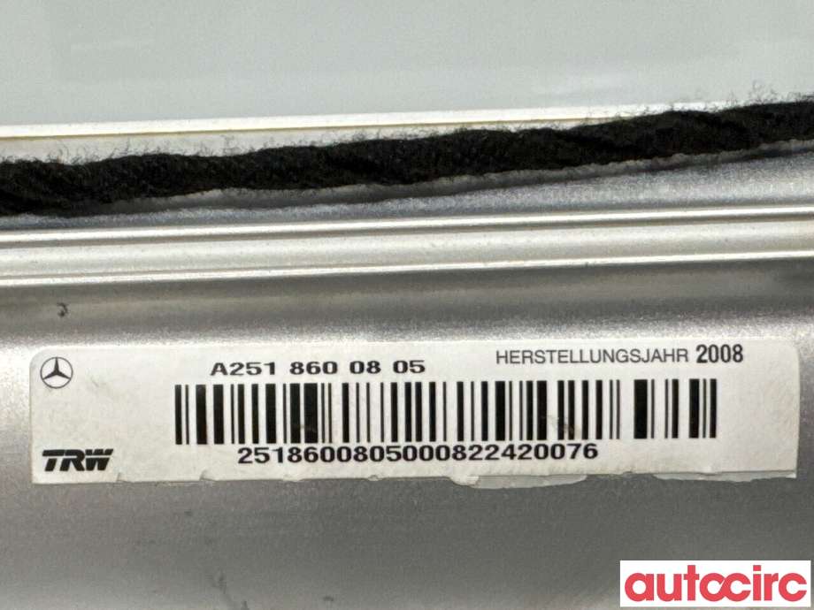 Airbag passasjer til Mercedes ML 2005-2011 (W164) (W164) (MERCEDES|A2518600805|)