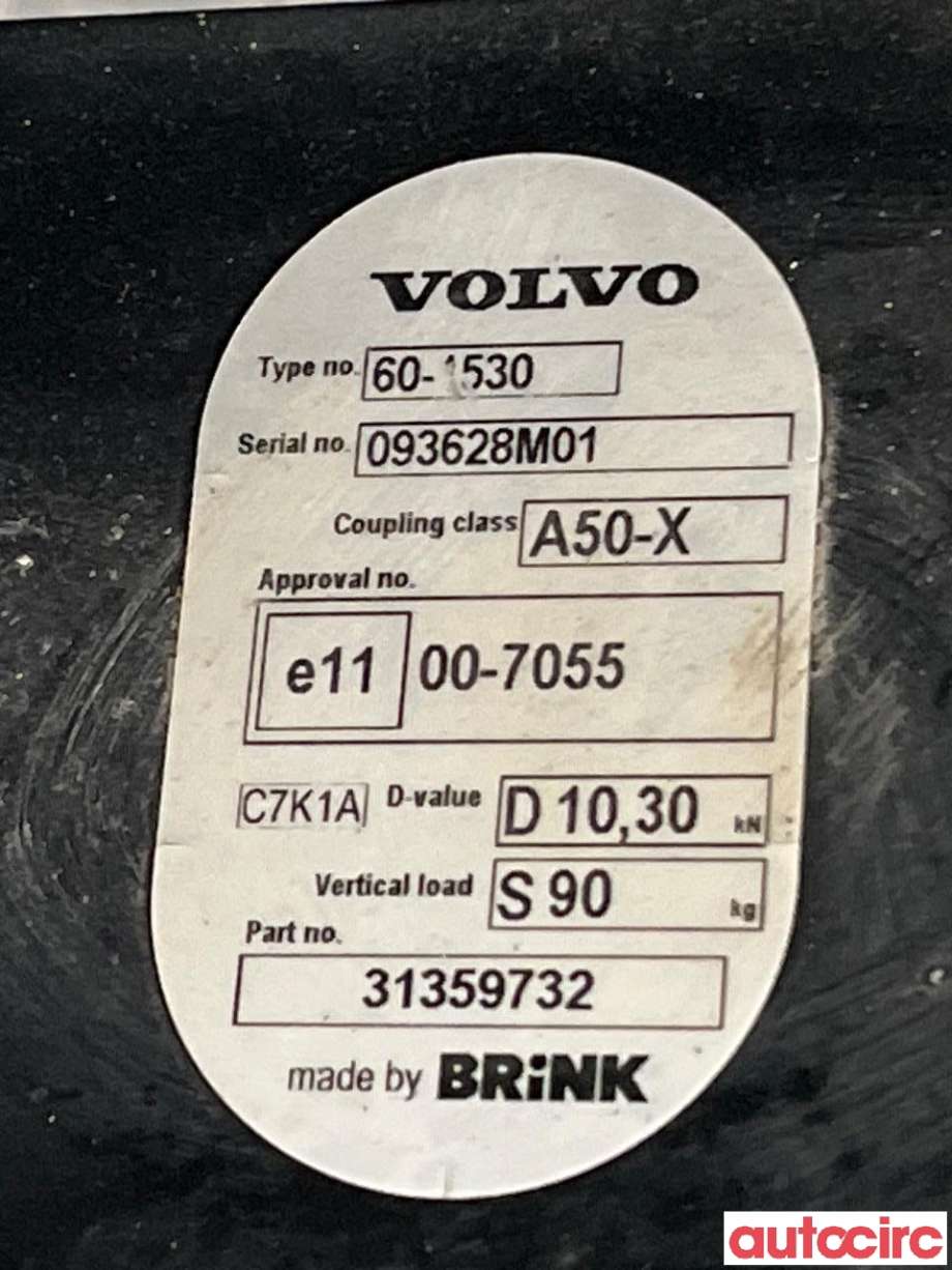 Hengerfeste til Volvo V60 2010-2013 (Type I, Fase 1)  (VOLVO|31359732|60-1530)