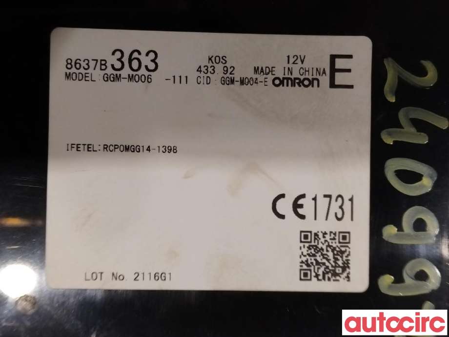Styreenhet nøkkelfri/keyless til Mitsubishi Space Star 2013-->> (Type II) (MITSUBISHI|8637B363)