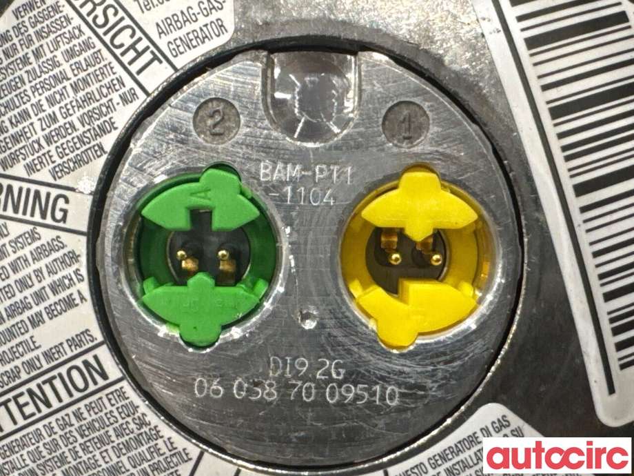 Airbag rattpute til Mercedes E-Klasse 2006-2009 (Fase 2) (W211) (W211) (MERCEDES|A2118601202|61860240B|)
