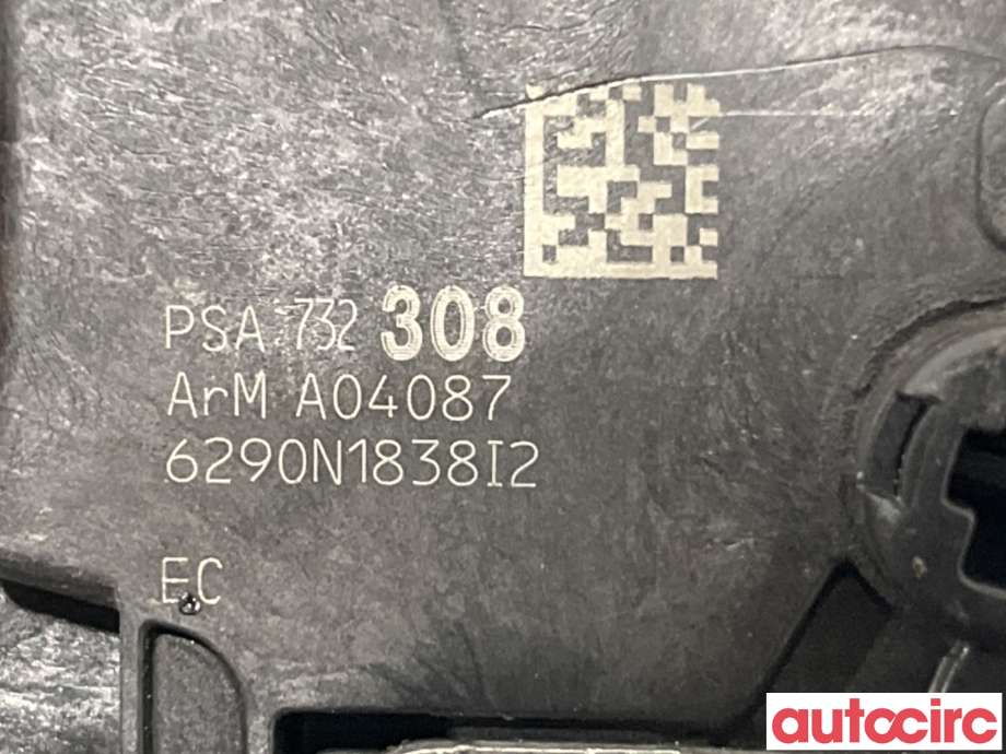 Låsekasse høyre foran til Citroën C3 2010-2016 (Type II)  (CITROEN|9136GG|PSA752308|9800624680)