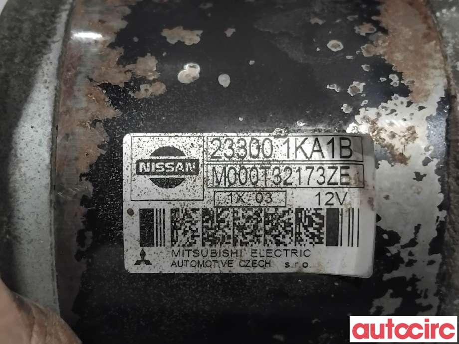 Starter til Nissan Juke 2010-2014 (Fase 1)  (NISSAN|233001KA1B|M000T32173ZE|23300EE01D)