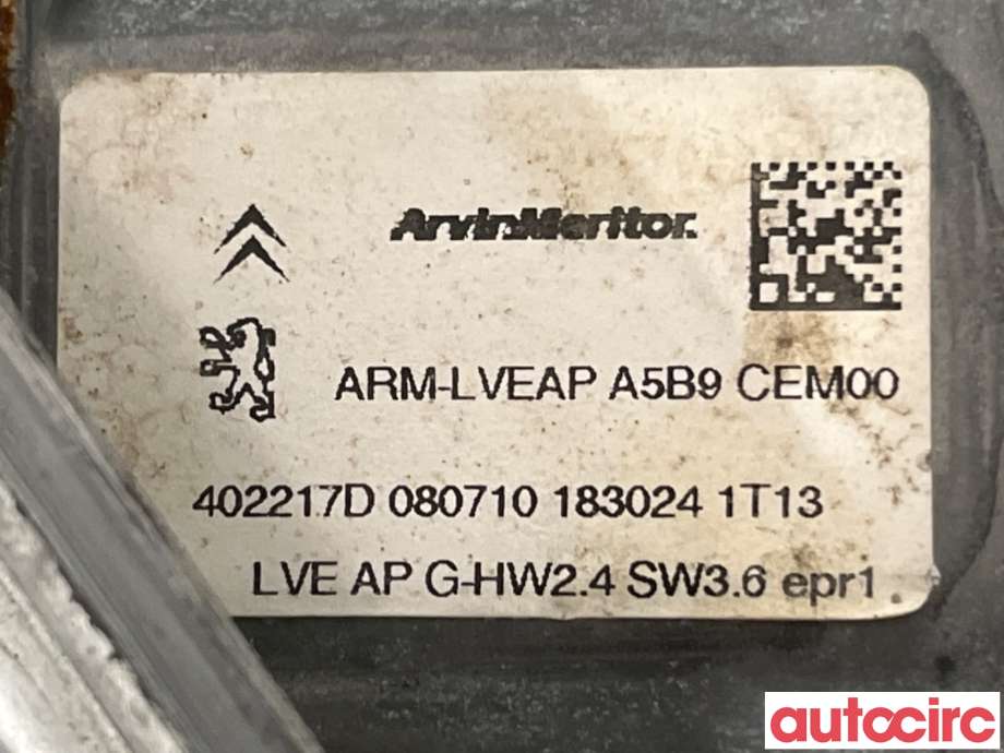 Ruteheis venstre foran til Citroën C3 2010-2016 (Type II)  (CITROEN|9221FR|402217D|9802617780)