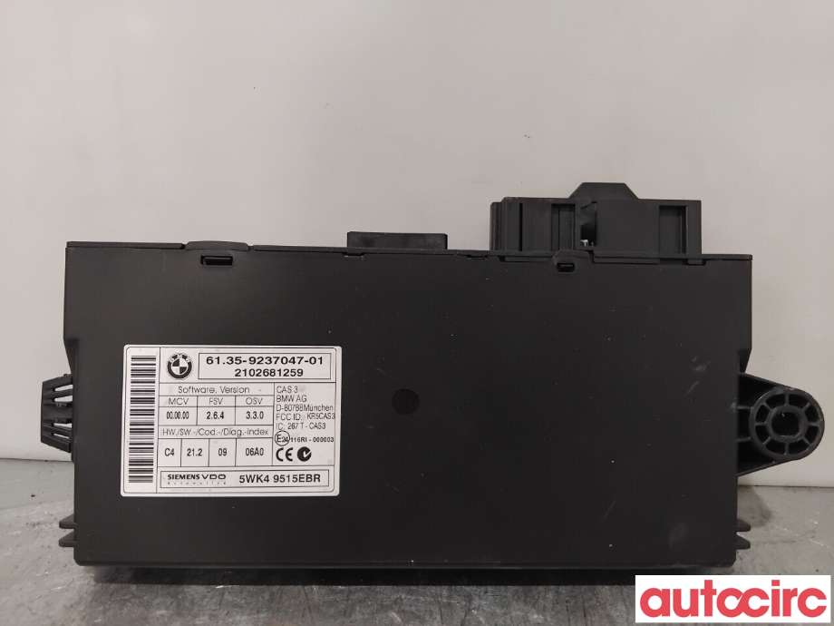 Styreenhet diverse til BMW 3-Serie 2005-2011 (E90/E91/E92/E93) (E90/E91/E92/E93) (BMW|61359395657|5WK49515EBR|6135-9237047)
