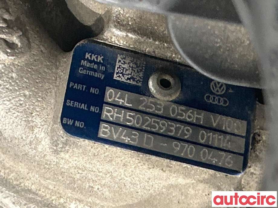 Turbo til Audi A4 2007-2014 (Type IV) (B8) (B8) (AUDI|04L253056L|BV43D-9700476|04L253056LX)